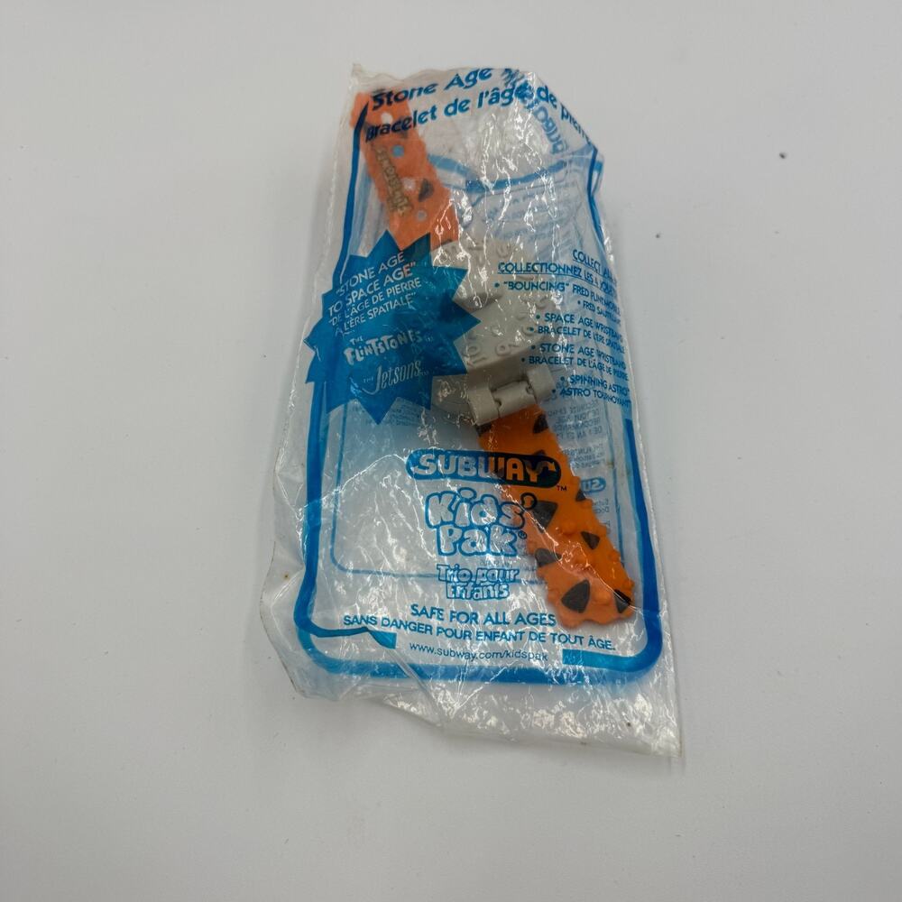 Vintage Subway Flinstones Kids Pak 1998 Meal Toy - Unopened